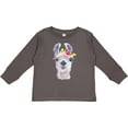 thumbnail image 3 of Inktastic Cute Llama with Flower Boys or Girls Long Sleeve Toddler T-Shirt, 3 of 5