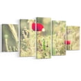 thumbnail image 2 of Meadow with Wild Poppy Flowers - Large Flower Canvas Art Print, 2 of 3