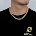 thumbnail image 1 of 8Mm Men Luxury Zircon CZ Jewelry Women Iced Out Miami Prong Cuban Link Chain Hip Hop Rapper Necklace, 1 of 7
