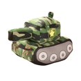 thumbnail image 1 of Tank Plush Toy Simulation Modeling Pentagram Pattern Camouflage Sleeping Accompany Hugging Cushion Children Plush Doll, 1 of 5