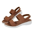 thumbnail image 2 of Viluyesy Sandals for Womens, Soft Sole Wide Width Comfort Summer Casual Flatform Shoes Coffee, 2 of 7