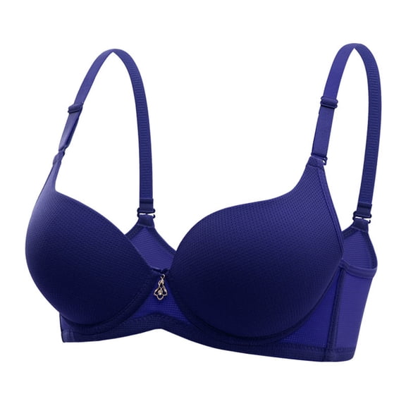 Aofany Women's Push up Bra Underwire Seamless Comfort Lightly Padded Plunge T-Shirt Bra Everyday Bras, 34B-38B