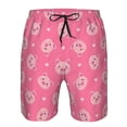 thumbnail image 4 of Naloa Cartoon Pigs and Hearts Men's Beach Shorts, Surfing shorts, Swim trunks, Quick Dry Swim Trunks for Surfing Beach Fun - Small, 4 of 9