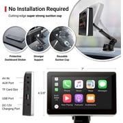Car and Driver INTELLIDASH with Apple Carplay and Android Auto, 7'' IPS Touchscreen Multimedia Player with Bluetooth, Mirror Link, SiriusXM, Google, Siri Assistant Dash or Windshield Mounted