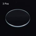 thumbnail image 3 of Unique Bargains 3pcs Ar-Revêtement Lentille de Montre 31mmx2mm Ronde Plate Montre Minérale Verre de Cristal, 3 of 5