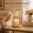 thumbnail image 4 of MEHOOM Crystal Candle Warmer Lamp with Dimmer Timer, Adjustable Height Warmer for Jar Candles, with 2 Bulbs, Home Decor Gifts for Bedroom Living Room, 4 of 10
