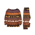 thumbnail image 4 of Matching Family Halloween Sleepwear Set Graphic Ghost and Pumpkin Print Long Sleeve Top and Pants Holiday Loungewear, 4 of 6