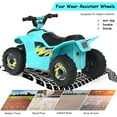thumbnail image 5 of Costway 6V Kids Electric Quad ATV 4 Wheels Ride on Toy Toddlers Forward & Reverse Blue, 5 of 9