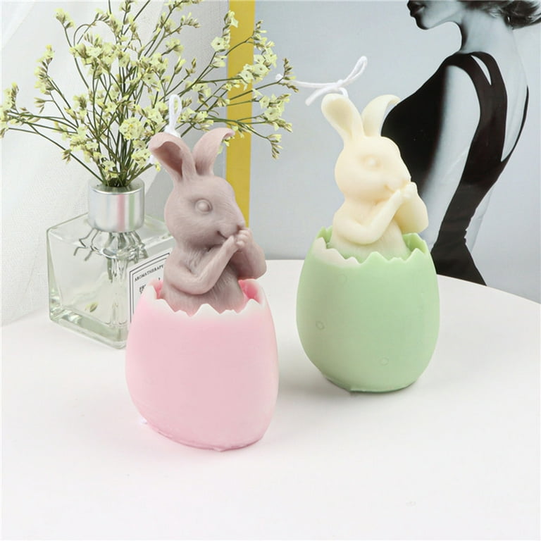 Crafted Soap Molds Rabbit Bunny Silicone Soap Mold Handmade Soap Candle  Mold