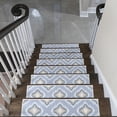 thumbnail image 2 of Tetra Design 9" X 28" Stair Treads - 70 % Cotton Anti-Slip Carpet Strips for Indoor Stairs-Easy to Install Stair Treads with Double Adhesive Tape-Safe, Extra-Grip, 13-Pack-Banana Cream Yellow, 2 of 9
