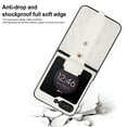 thumbnail image 3 of ELEHOLD Case for Samsung Galaxy Z Flip 6,Cute Luxury Soft Premium Leather Shockproof with Wrist strap Ultra Thin Protection Cover for Women Girl for Galaxy Z Flip 6,White, 3 of 7