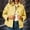 Yellow, variant on Women's Gingham Jacket Lightweight Long Sleeve Button Down Cropped Trench Coat Fall Winter Women's Plaid Shacket