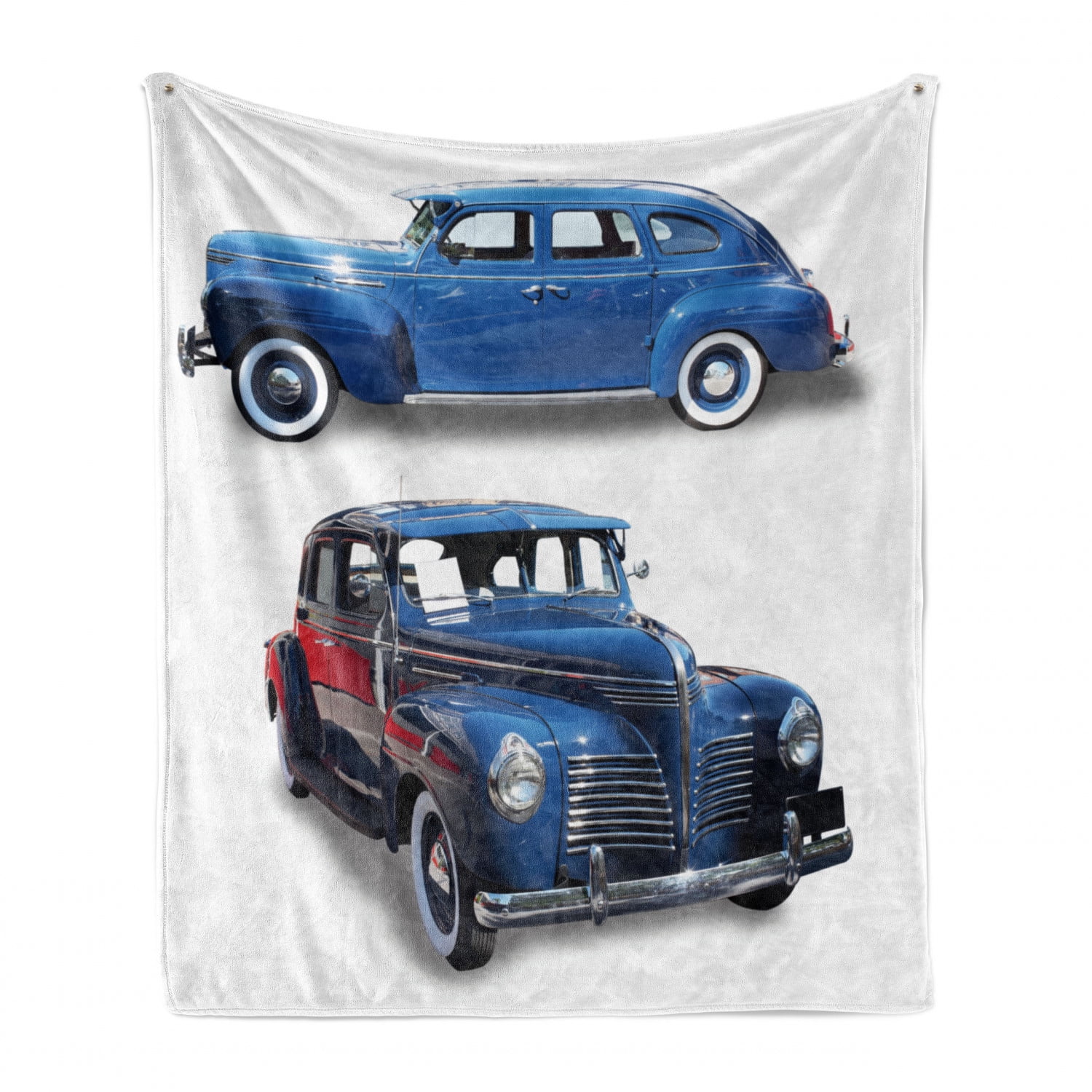 Vintage Car Soft Flannel Fleece Throw Blanket, Picture of Old Antique Cars  Historical Automobile Nostalgic in Vintage Style, Cozy Plush for Indoor and  Outdoor Use, 70 x 90, Blue Red, by Ambesonne -