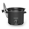 BLACK+DECKER 4Quart Slow Cooker with Chalkboard Surface, Slate