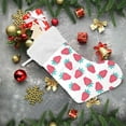 thumbnail image 2 of SKYSONIC Strawberry Christmas Stocking Personalized Large Candy Stocking Hanging Gift Xmas Stockings Decoration for Family Holiday Party Ornaments Decor Fireplace, 2 of 7