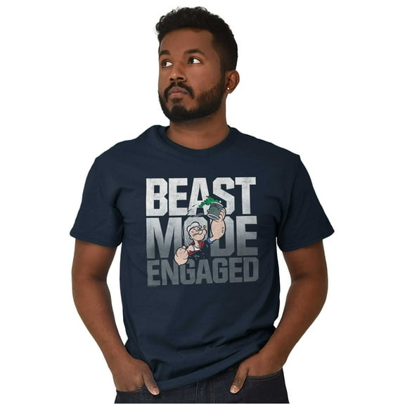 Beast Gym Engaged Popeye Sailor Men's Graphic T Shirt Tees Brisco Brands S