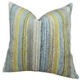 thumbnail image 1 of Plutus Spoft Strie Cornflower Handmade Throw Pillow, (20" x 20"), 1 of 2