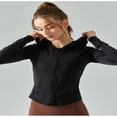 thumbnail image 4 of LYMAYTER Veste de Protection Solaire pour Femmes UPF50+ Fermeture Éclair Complète Ultra-Légère Rafraîchissante à Manches Longues, 4 of 9