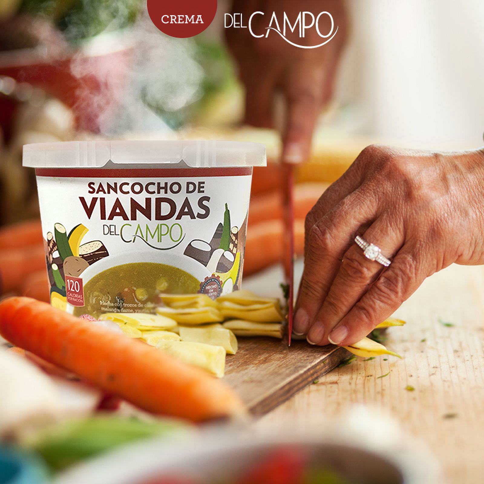 Del Campo Sancocho De Viandas, Low Fat, Cholesterol Free, 16oz Plastic Tub (Frozen)