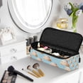 thumbnail image 6 of Hair Tools Travel Bag Heat-Resistant Curling Iron Organizer Bag with Detachable Heatproof Mat Travel Storage Case Cute Capybara with Santa Hat, 6 of 8