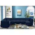 thumbnail image 4 of Meridian Furniture Alina Sectionnel Modulaire en Velours Bleu Marine, 4 of 17