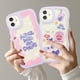 thumbnail image 2 of Carcasa Compatible Para iPhone 14 13 12 11 Pro Max X XR Xs 7 8 6 6S Plus SE Cute Lilac Colour Wave Funda Blanda Anticaída Protección Trasera, 2 of 4