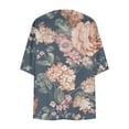 thumbnail image 5 of Aloohaidyvio Cardigan Sweaters for Women,Women's Kimono Beach Cover Up Chiffon Cardigan Floral Tops Loose Capes, 5 of 5