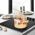 thumbnail image 3 of Glass Cooking Pot Glass Stovetop Pot Clear Simmer Pot Glass Cookware Glass Saucepan 2300ml, 3 of 5