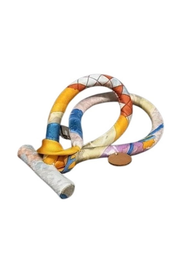 Pre-Owned HERMES Bride de Soie Double Petit H Bracelet - Multicolor 100% Silk Women's