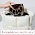 thumbnail image 6 of Paw Prints Decorative Velvet Earring Holder Display Case Storage Box Portable with Removable Compartment - Gift Ideal, 6 of 7