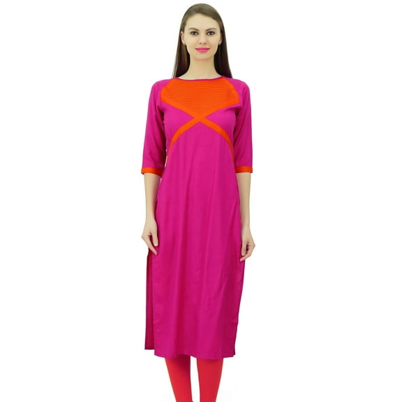Phagun Ladies Tunic Cotton Indian Designer Kurti Straight Kurta