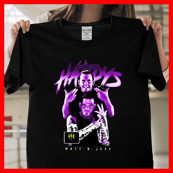 The Hardy Boyz Jeff Matt Graphic Vintage WWE Wrestling Retro Fan Gift T0097 Unisex Graphic T-Shirt Soft Cotton, Sizes S-5XL