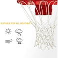 thumbnail image 3 of Professional Basketball Net ,Heavy Duty Thick Net Fits Standard Indoor and Outdoor 12-Loop Rims (Red, Standard Size), 3 of 4