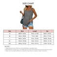 thumbnail image 5 of Women Sleeveless Shirt Fashionable Comfortable Breathable Curved Hem Women Tank Top for Summer Grey XL, 5 of 6