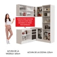 thumbnail image 5 of Cocina Integral Completa Modular Madesa Glamy 329cm BN 03, 5 of 5