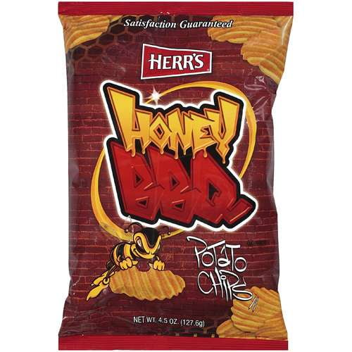 Herr's Honey BBQ Potato Chips, 4.5 Oz.