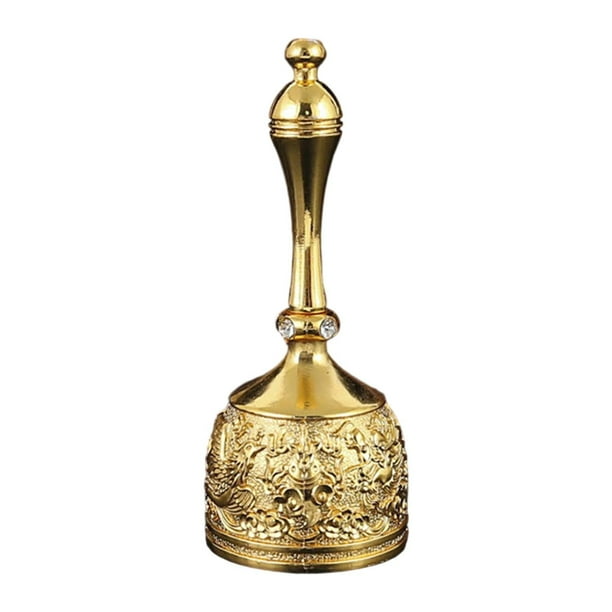 Campana de manivela con sonido claro, multiusos, regalo de cumpleaños, moderna, coleccionable, para escuela. Tipo D