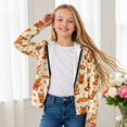 thumbnail image 4 of chaqlin Animals Hoodies for Girls 11-13 Trendy Y2K Full-Zip Sweatshirts Kids Long Sleeve Hooded Jacket Soft Drop Shoulder Cardigan with Pockets, 4 of 7