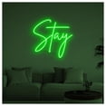 thumbnail image 2 of Letrero De Neón Stay, Ideal Para Decorar Paredes Cafeterías, Con Brillo Ajustable, 38cm, 2 of 3