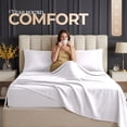 thumbnail image 4 of Beddora Twin Size Bed Sheets Set in White – 3-Piece Cooling Deep Pocket Sheet Set, Ultra-Soft, Wrinkle-Free Microfiber, Hotel Luxury Easy-Care Bedsheets Set, 4 of 9