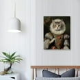 thumbnail image 3 of ONETECH Medieval Renaissance Cats Wall Art Set - Cat Wall Decor - Cat Lover Gifts for Women - Cat Poster - Kitty Cat Decorations - Cute Kitten Decor -  Unique Cat Funny Art Prints, 3 of 4