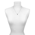 thumbnail image 4 of Delight Jewelry Silvertone Mini Four Leaf Clover Green Shamrock Necklace and Clover Earrings Jewelry Set, 4 of 5