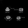 thumbnail image 2 of Earring Pads, 120 Pcs 4 Styles - Silicone Clip-on Earring Backs, Comfort Earrings Cushions Replacements (Clear), 2 of 6