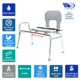 Bariatric Sliding Bath Transfer Bench (55211) Regular (Base Length