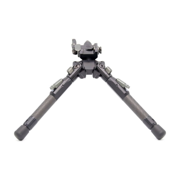 Tier One Atac Bipod - Carbon QD Picatinny Pan&Tilt 9in, Grey