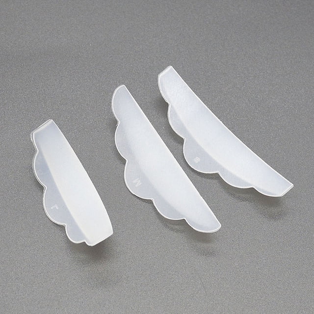Raindrops 6Pcs Lash Lift Kit White Silicone Eyelash Perm Pads Reusable Easy to Clean for Makeup
