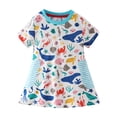 thumbnail image 3 of Esaierr Robes pour Filles 2-7 Ans, Robes d'Été à Manches Courtes pour Bébé, Col Rond en Coton Doux, 3 of 9