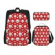 thumbnail image 1 of Disketp Cute Baseball Mochila Estampada de Gran Capacidad con Lonchera y Estuche, Set de 3 Piezas para Estudiantes, 1 of 7