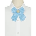 thumbnail image 4 of INSPIRE CHIC Women's Ribbon Brooch Bowknot Necktie School Uniform Pin Collar Bow Tie with Beads, 4 of 4