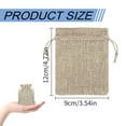 thumbnail image 3 of Zjunqe Small Burlap Gift Bags Drawstring Packing Pouches Bags 4.7"x3.5" Cloth Gift Bags Packing Storage Linen Jewelry Pouches for Valentine Wedding Party Shower Birthday Xmas Jewelry(1Pcs), 3 of 9